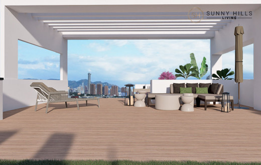 Penthouse met prive zwembad en dakterras in Finestrat