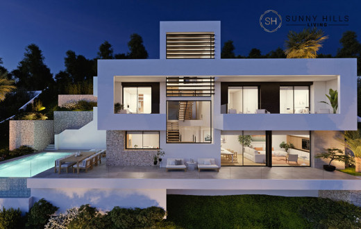 Exclusieve luxe villa met 3 slaapkamers in Altea